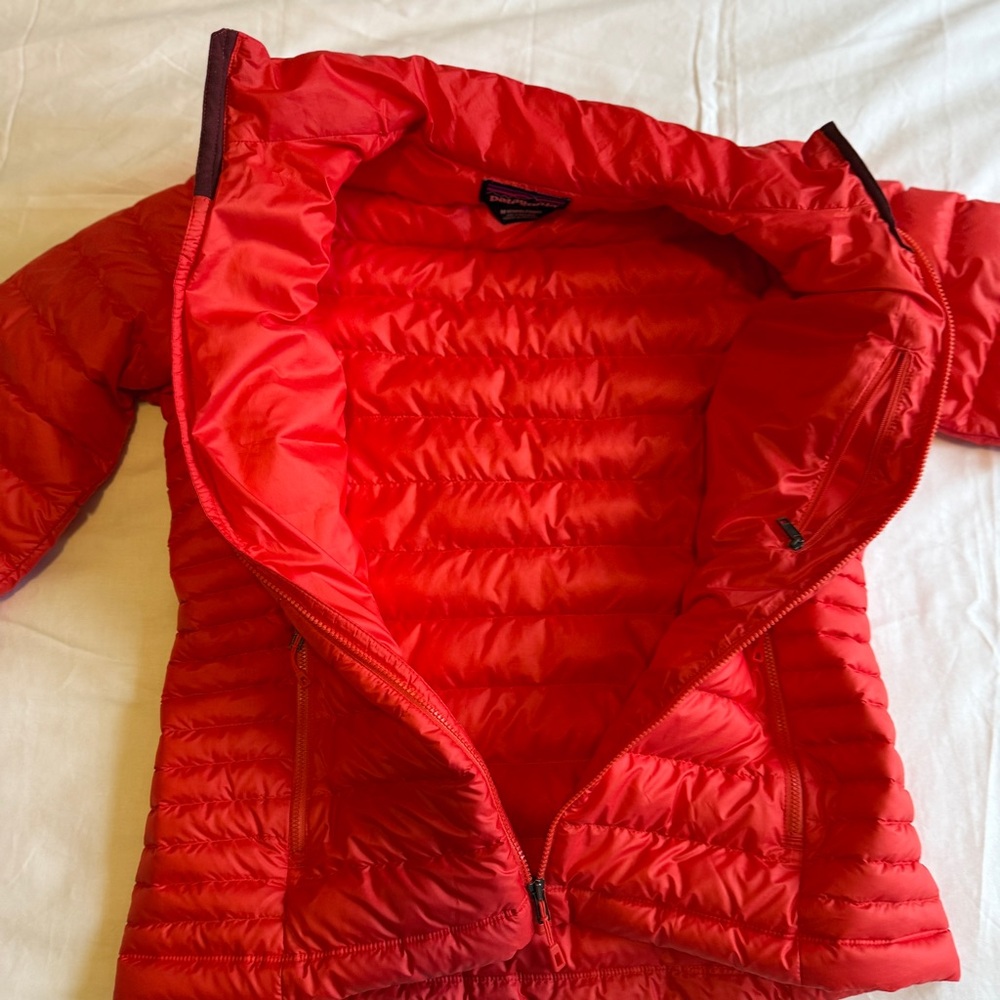 PATAGONIA Womens Down Sweater Jacket Catalan Coral SIZE M - Picture 8 of 12